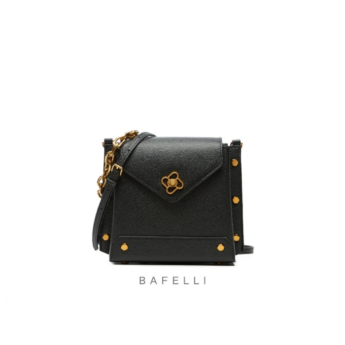BAFELLI 铆钉包包女2020新款潮时尚金属链条手提包单肩包女小方包